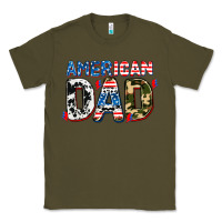 Army Green American dad Classic Tee - AdoDesignShop