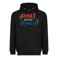 Black 4th of july america shake your sparkler Heavyweight Hoodie - MaliasSmallBusiness