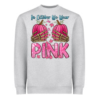 Heather Grey in october we wear pink Heavyweight Sweatshirt - Zillion Design Studio
