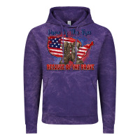 Cloud Purple home of the free because of the brave Vintage Hoodie - Zillion Design Studio