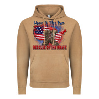 Vintage Camel home of the free because of the brave Vintage Hoodie - Zillion Design Studio