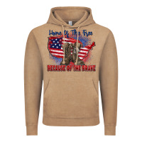 Vintage Coffee home of the free because of the brave Vintage Hoodie - Zillion Design Studio