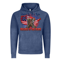 Vintage Denim home of the free because of the brave Vintage Hoodie - Zillion Design Studio
