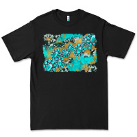 Black gemstone cowhide glitter background Premium Tee - Artiststas