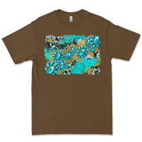 Cacao gemstone cowhide glitter background Premium Tee - Artiststas
