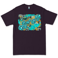 Plum gemstone cowhide glitter background Premium Tee - Artiststas