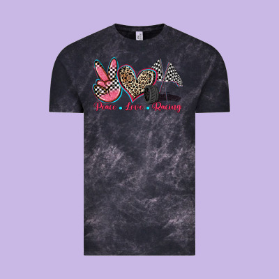 Peace Love Racing Vintage Tee Designed By Zillion Design Studio