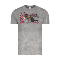 Cloud Rock peace love racing Vintage Tee - Zillion Design Studio