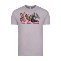 Vintage Zinc peace love racing Vintage Tee - Zillion Design Studio