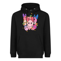 Black soft pink easter Heavyweight Hoodie - MaliasSmallBusiness