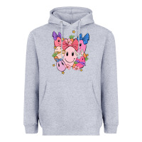 Heather Grey soft pink easter Heavyweight Hoodie - MaliasSmallBusiness