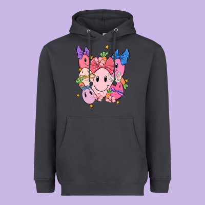 Soft Pink Easter Heavyweight Hoodie Designed By Maliassmallbusiness