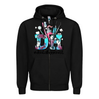 Black d h dental hygienist Zipper Hoodie - AdoDesignShop