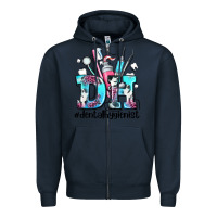 Navy d h dental hygienist Zipper Hoodie - AdoDesignShop