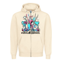 Sandshell d h dental hygienist Zipper Hoodie - AdoDesignShop