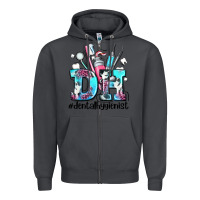 Smoke d h dental hygienist Zipper Hoodie - AdoDesignShop