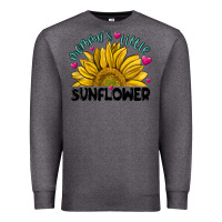 Charcoal Heather mommy' s little sunflower Premium Sweatshirt - MaliasSmallBusiness