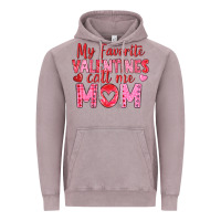 Vintage Zinc my favorite valentine call me mom Vintage Hoodie - texasbilliewilder