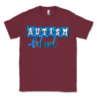 Burgundy autism dad Classic Tee - AdoDesignShop