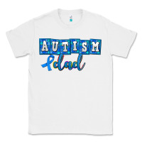 White autism dad Classic Tee - AdoDesignShop