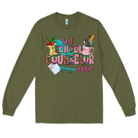 Army Green best school counselor ever Long Sleeve Tee - AdoDesignShop