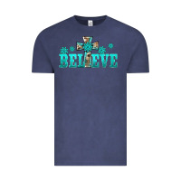 Vintage Denim western turquoise's gemstones cross believe Vintage Tee - BarkalooDesign