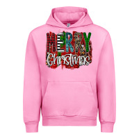 Fuchsia Pink Merry Christmas Buffalo Plaid Leopard Urban Hoodie - Bettercallsaul