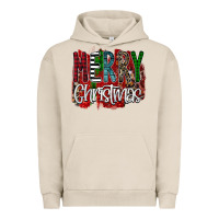 Pigment French Oak Merry Christmas Buffalo Plaid Leopard Urban Hoodie - Bettercallsaul