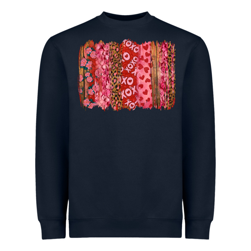 Valentine's Day Xoxo Brushstroke Heavyweight Sweatshirt by RanaPortraitStore | Teevron