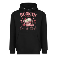 Black bookish lover social club Heavyweight Hoodie - MaliasSmallBusiness
