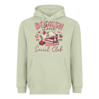 Matcha bookish lover social club Heavyweight Hoodie - MaliasSmallBusiness