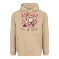 Mushroom bookish lover social club Heavyweight Hoodie - MaliasSmallBusiness
