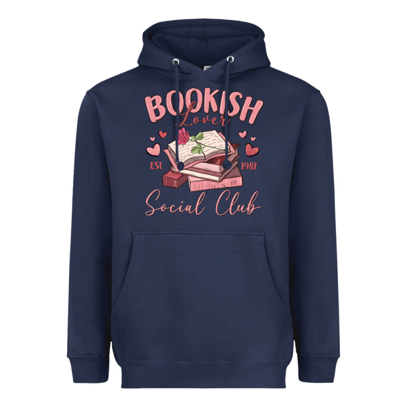 Bookish Lover Social Club Heavyweight Hoodie by MaliasSmallBusiness | Teevron