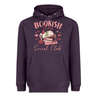 Plum bookish lover social club Heavyweight Hoodie - MaliasSmallBusiness