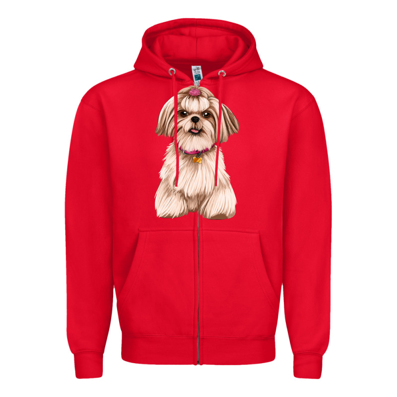 Shih Tzu Zipper Hoodie by Artiststas | Teevron