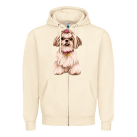 Sandshell shih tzu Zipper Hoodie - Artiststas