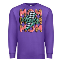 Purple cheer mom Premium Sweatshirt - MaliasSmallBusiness