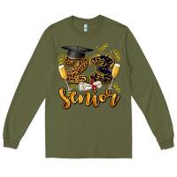 Army Green 23 senıor wıth champagne Long Sleeve Tee - AdoDesignShop