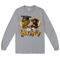 Heather Grey 23 senıor wıth champagne Long Sleeve Tee - AdoDesignShop