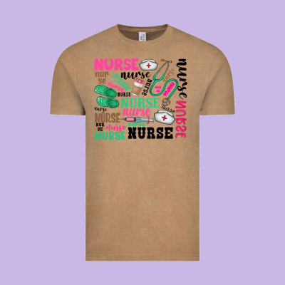 Nurse Vintage Tee Designed By Zillion Design Studio