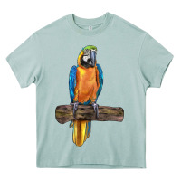 Arona blue throated macaw Heavy Core Tee - LillyAllenDesigns