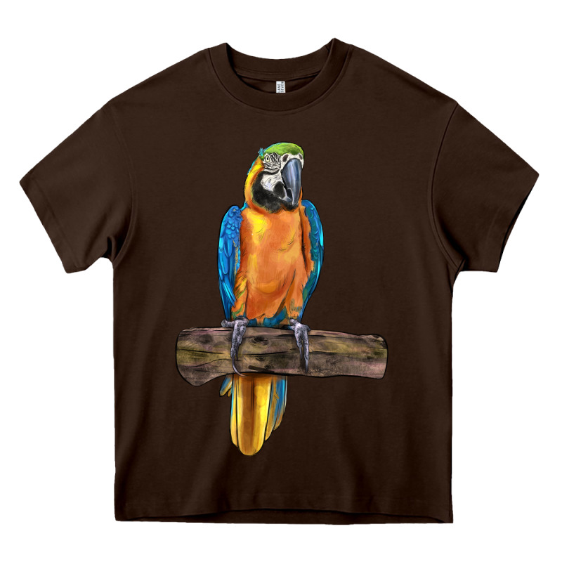 Blue Throated Macaw Heavy Core Tee by LillyAllenDesigns | Teevron