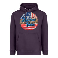 Plum leopard merica Heavyweight Hoodie - MaliasSmallBusiness