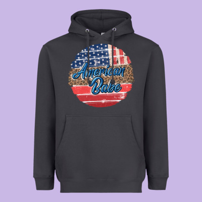Leopard Merica Heavyweight Hoodie Designed By Maliassmallbusiness