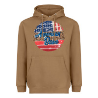 Toasted Coconut leopard merica Heavyweight Hoodie - MaliasSmallBusiness