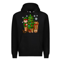 Christmas Elf With Gift Premium Hoodie | Teevron