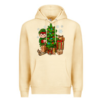 Pina Colada Christmas Elf With Gift Premium Hoodie - BundleAndBundleShop