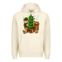 Sandshell Christmas Elf With Gift Premium Hoodie - BundleAndBundleShop