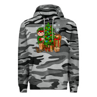 Slate Camo Christmas Elf With Gift Premium Hoodie - BundleAndBundleShop