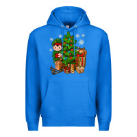 True Royal Christmas Elf With Gift Premium Hoodie - BundleAndBundleShop